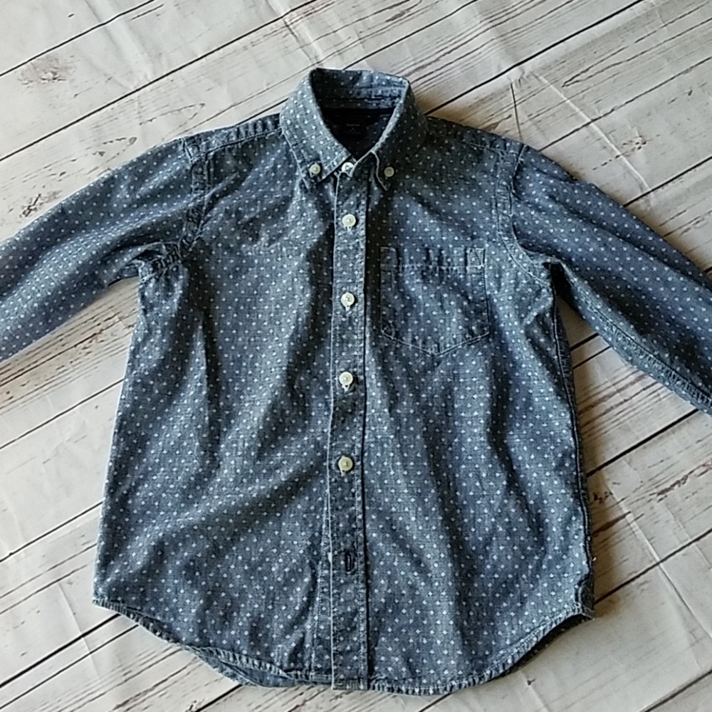 GapKids chambray print boy's shirt in size small